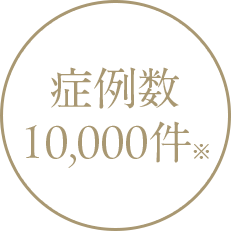 症例数10,000件※